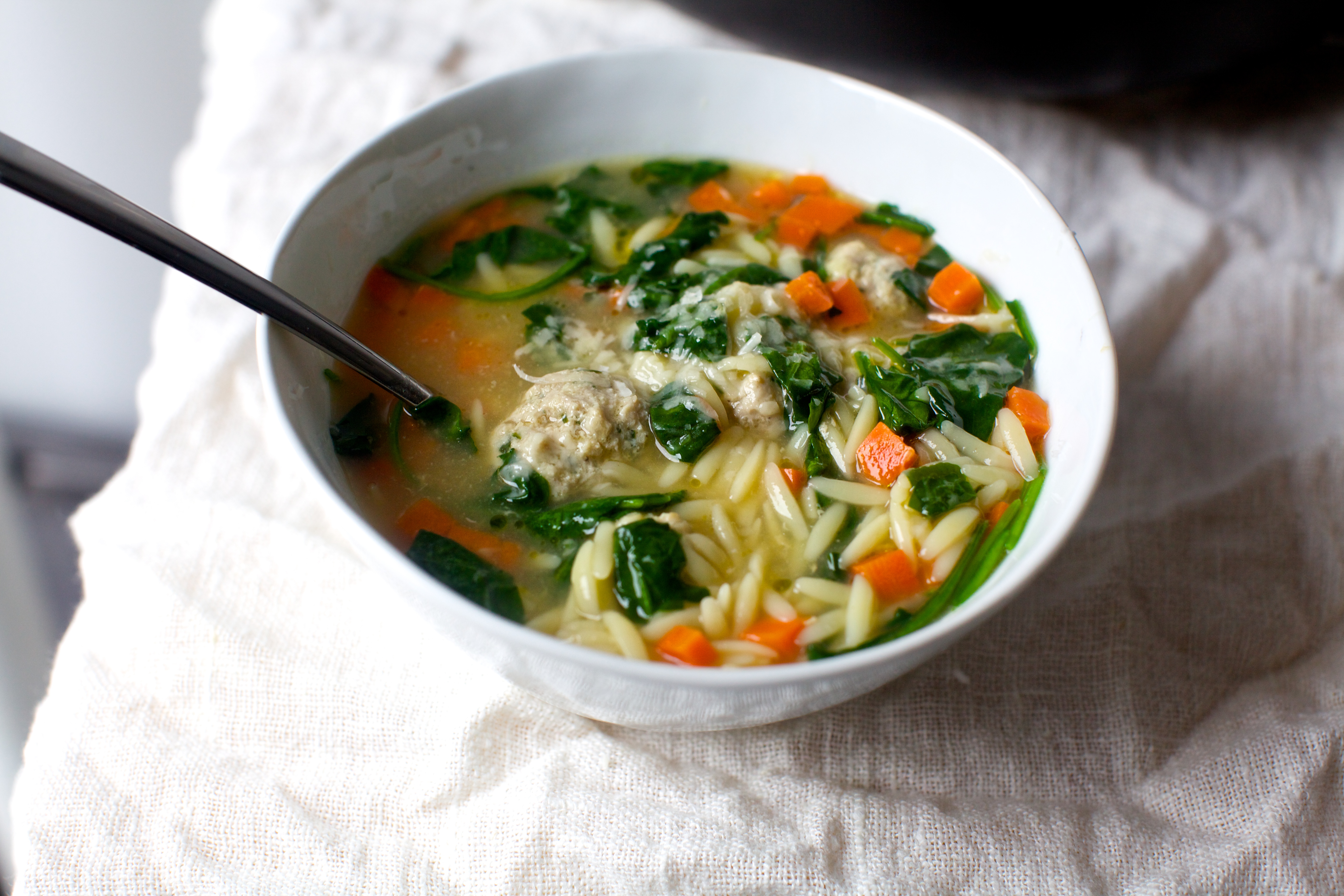 greens, orzo and meatball soup – smitten kitchen