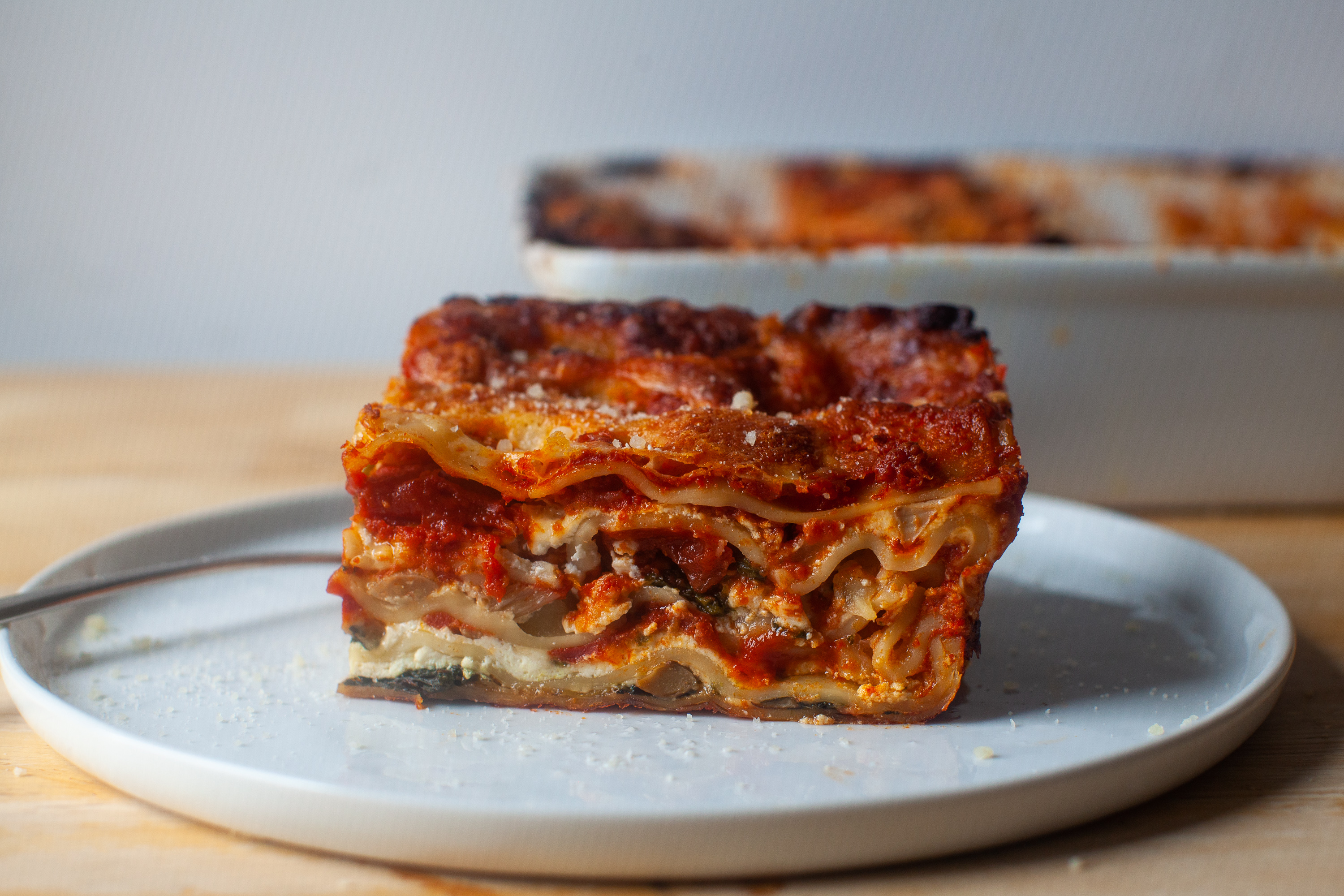 Image of Oval vegetable lasagna