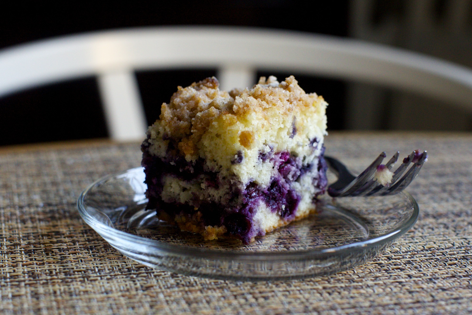 The Most Delicious Crumb Cake: Vanilla And Blueberry Buttermilk