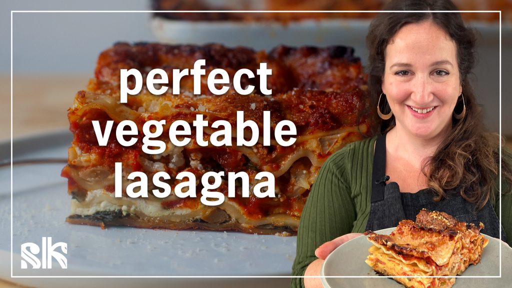 perfect vegetable lasagna on youtube